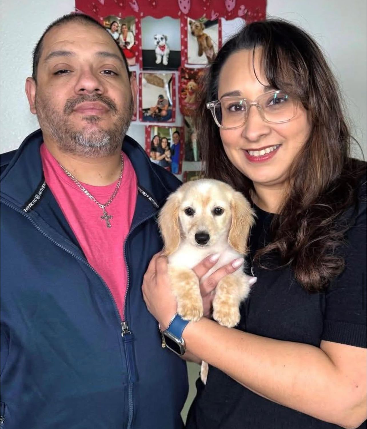 Amanda Lee with their Evermora Home Dachshund